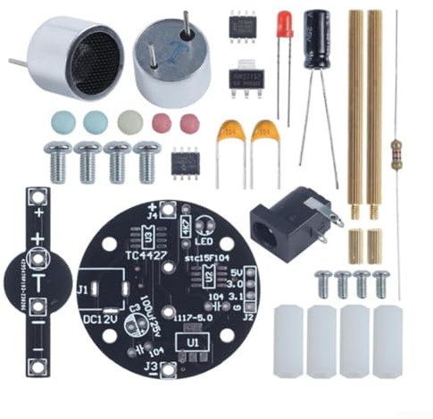 HOHOVYVY Elektronik Bausatz,DIY-Schwebeelektronik-Bausatz,DIY Levitation Elektronische Aufhängung Stehende Welle Controller Löten Lernen Kit(A)