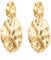 HESSAWELL Gold Women Earrings Statement Earrings Pleated Hammered Vintage Earrings Big Drop Dangle Earrings for Women Fashion Jewelry