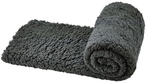 Nobby Liegedecke Teddy Classic dunkelgrau L x B: 70 x 100 cm