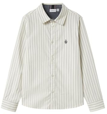 Name IT Jungen Nkmnewsa Ls Shirt Noos, Jet Stream, 122/128 cm