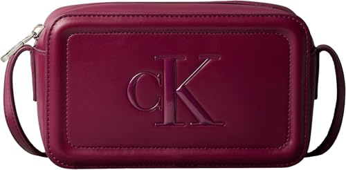 Calvin Klein Women's BOLD CK CAMERA BAG LV04F3220G Crossover, Red (Alluring Pink), One Size