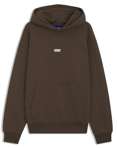 HUGO Men's Nazardo 10257685 01 Sweatshirt, Dark Brown 208, S