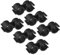 Gadpiparty 6pcs Double Head Plastic Pipe Clips Versatile Dual Port Pipe Clamps for Easy Installation and Securing Needs