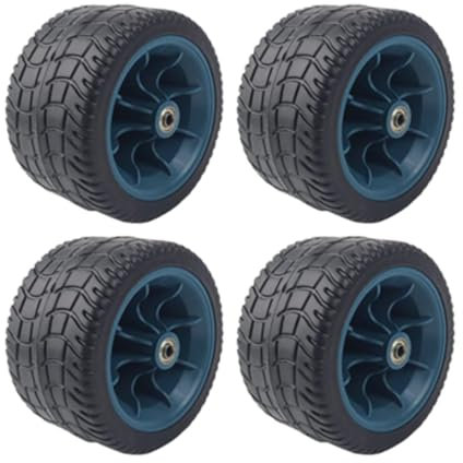 Fzaqwen 4x7 Schubkarrenreifen Zubehör Vollgummireifen für Shopping Indoor Trip