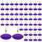 HA BIN 60 Pezzi Candele Galleggianti, 38 mm Candele Galleggianti, Candele Galleggianti Non Profumate, per Matrimoni, Notti Romantiche, Addii al Nubilato, Decorazioni (Viola)