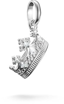 Thomas Sabo Charm pendant crown with stones Connect silver Recycled 925 Silver