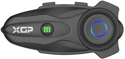 XGP X10 Motorrad Intercom Mesh 3.0, Bluetooth Helm Headset für bis zu 10 Motorräder mit 3000m Reichweite, Motorrad Kommunikationssystem mit Audio-Multitasking/Musik Sharing/ IP67 Wasserdicht