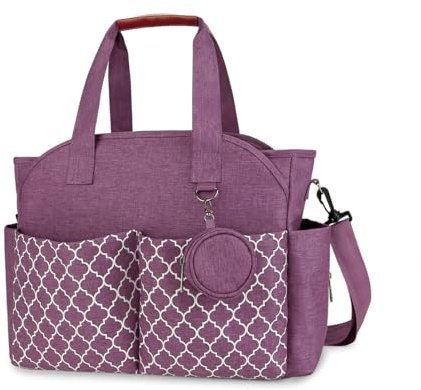 SONARIN Sac à Langer Multifonction pour Bébé - Bandoulière, Fourre-tout, Maternité, Couches de Voyage - Grande Capacité avec Sac à Tétine pour Maman et Papa