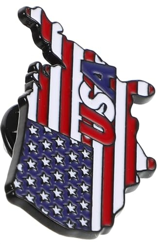 NUSITOU Usa Flaggen Anstecknadel aus Metall mit Vielseitigem Design und Patriotischem Stil zum Schmücken von Kleidung und Taschen an Feiertagen