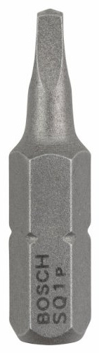 Bosch Professional Bit Extra-Hart für Innenvierkant-Schrauben (R1, Länge: 25 mm, 3 Stück)