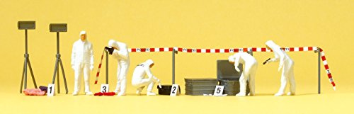 Preiser 10576 H0 Kriminalbeamte, Spurensicherung
