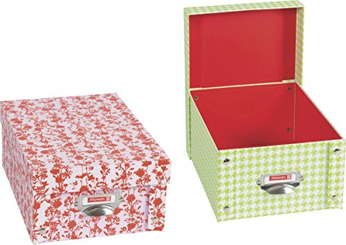 Baier & Schneider Schubladenbox Ablagebox Schönes Büro, A4, 1 Stück, Deckel, 145 mm, 2 Motive sort