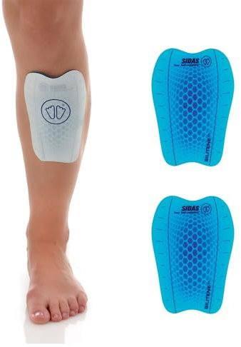 Sidas Shin Protectors, Coppia di protezioni tibiali in gel, Protezioni tibiali per lo sci, Alleviano il dolore alla tibia causato dagli scarponi da sci, Lavabili e riutilizzabili