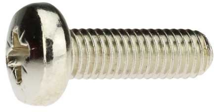 Reidl Linsenschrauben mit Kreuzschlitz 3 x 8 mm DIN 7985 4.8 blank 2000 Stück