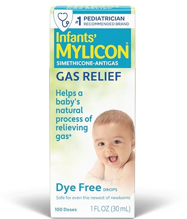 MYLICON Infants Gas Relief Drops for Infants and Babies, Dye Free Formula, 1 Fluid Ounce