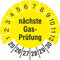 100 Prüfplaketten nächste Gasprüfung 30 mm Prüfetiketten Gas 2025-30