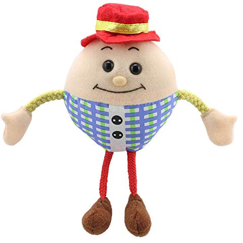 The Puppet Company - Humpty Dumpty Finger Puppet - Nursery Rhyme Puppets for Toddlers & Kids, Baby Hands Story Props, Finger Puppets for Small Hands, 12 cm