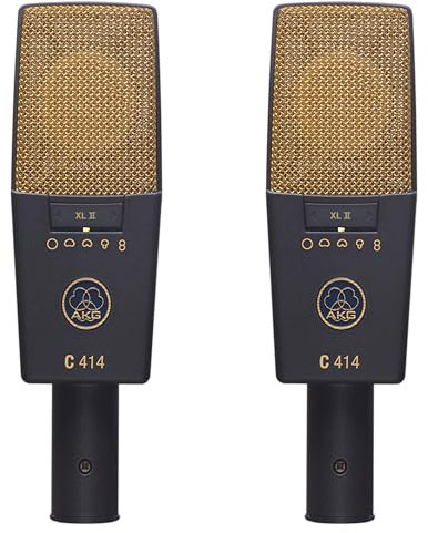 AKG C414-XLII Stereo Set 2 Microfoni a condensatore da studio largo