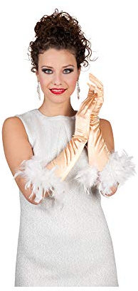 Das Kostümland Satin Handschuhe St. Tropez Gold