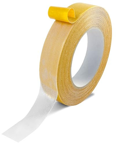 KLEBESHOP24 Teppichverlegeband Klebeband für Messen stark/schwach klebend ablösbar verschiedene Breiten / 19 mm x 25 m