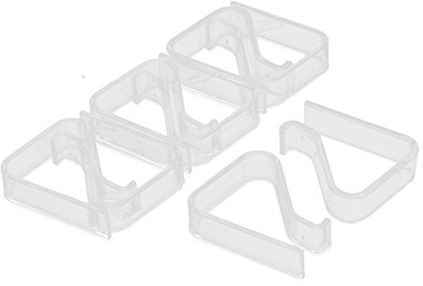 sourcingmap 8pcs Pince à Nappe Nappe Clip Anti-Glissant pour Table Fixe en plastique 2-3,5cm Epaisseur