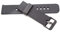 vhbw Ersatz Armband kompatibel mit Motorola Moto 360 2nd Gen, Men 46mm Fitnessuhr, Smartwatch - 12.2cm + 8.4 cm Silikon schwarz