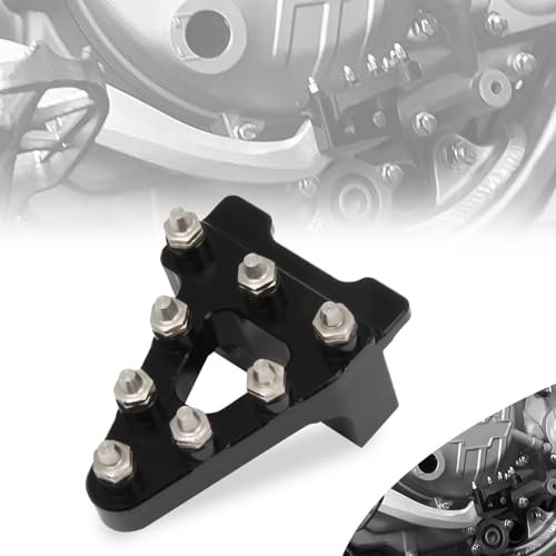 Motorrad Bremspedal,Universal Billet Aluminium Hinten Bremspedal Hebel Schritt TIPP Ersatz für CRF50 XR50 Dirt Bikes Pit Bike-Schwarz