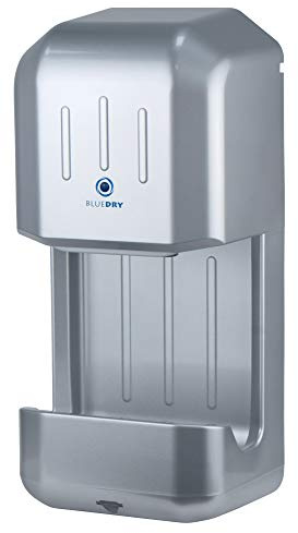 BLUEDRY Fast Dry High Speed Hand Dryer - Air Blade Technology Drying System (Silver)