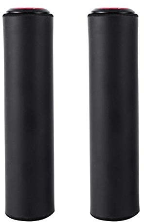 Fahrradlenker Griffe, 18mm Fahrradgriff Komfort Leichter Unisex Rutschfester Stoßfester Silikon Mountain Fahrrad Lenkergriffe Griffe mit Endstopfen(schwarz)