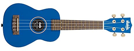 KALA Ukadelic UK-BLUEINK - Blue Ink Soprano Ukulele, with Tote Bag