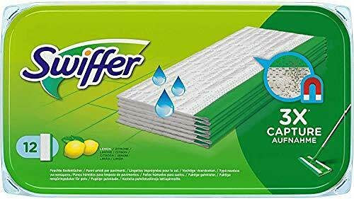 Swiffer - Salviette umidificate per pavimenti, 12 pezzi