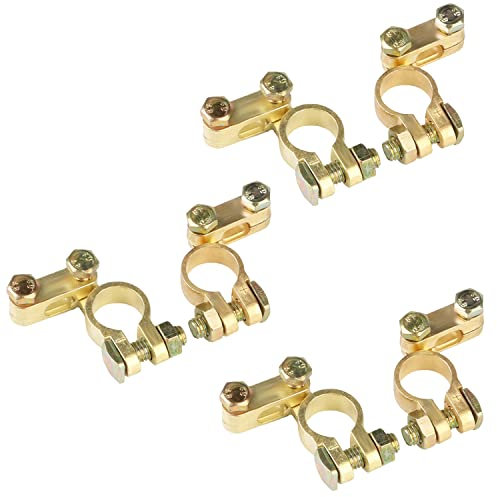 6-Stk Batterieklemme Polklemmen Batterieklemmen Autobatterie Klemme Pol Batterie Anschlussklemmen 6V, 12V und 24V_12-108o