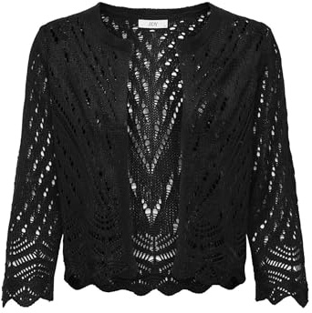 JdY Damen JDYSUN 3/4 Cropped KNT Cardigan, Black, XL