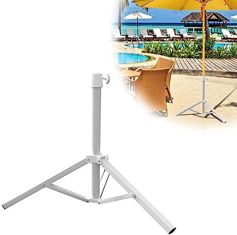 Sonnenschirmständer Sonnenschirmhalter aus Stahl Schirmständer Sonnenschirm 25mm-33mm Bodenhülse Sonnenschirm Ständer für Sonnenschirm Rasendorn für Sonnenschirm für Strand, Sand, Rasen (Groß)