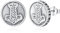 Eusense Wikinger Ohrstecker Herren aus 925 Silber, Thors Hammer Ohrringe Viking Rune Ohrstecker Nordischer Schmuck für Männer und Frauen