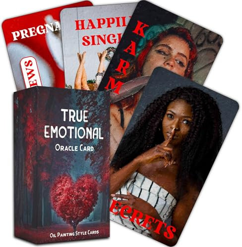 QCFQCF Twin Flame Oracle Cards, Soulmate Oracle Deck, Karmic Oracle Cards for Beginners, Will Get to The True of Any Situationship
