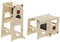 Buddy Baby • Torre de Aprendizaje XPERIMENTA • Desde 36 Meses • Convertible en Escritorio con Pizarra • Base Ajustable • Plegable • Barandilla de Seguridad • Soportes Laterales • Pizzarra