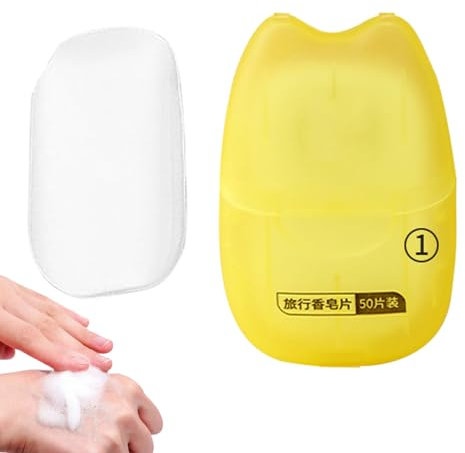 Papierseife | 50 Stück Camp-Seife | Reiseseife für drinnen, draußen, Reisen, Camping, Wandern, Seifenscheiben, Seifenflocken Ghirting