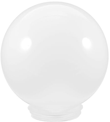 Ciieeo Globe En Acrylique Blanc Abat-Jour Couverture 20Cm Boule De Acrylique Abat-Jour Couverture Sphère Ombre Lampadaire Globe Boule Ronde Couvercle De La Lampe Remplacement Pour Pendentif