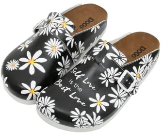 DOGO Damen Comfie Sandale, bunt, 38 EU