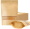 Winter Shore Verpackung Kraftpapier mit Fenster (72 Stück) - 18 x 26 cm Braune Papiertüten mit Fenster, Zip-Verschluss & Aufreißkerbe - Für Kleine Unternehmen & Haushalte - BPA-Frei, Lebensmittelecht