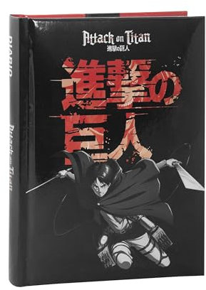 Attack on Titan - Schülerkalender 2024-2025, offizielles Attack on Titan, Tagebuch 12 Monate, ideal für die Grund- oder Mittelschule, gepolsterter Einband und 384 Innenseiten farbig bedruckt, 12 x