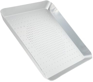 Generic 1pc Pizza Pan Baking Pan Home Baking Tray Square Pizza Mop Heads Replacement Aluminium Baking Pizza Stone for Oven Mwa Roasting Pan Oven Cake Pan Pancakes Aluminum Alloy Rectangle