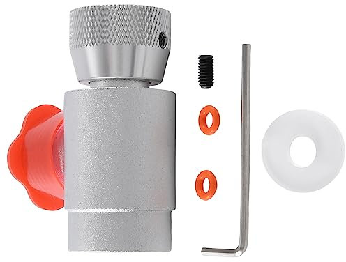 Axaooqeld CO2 Gas Filling Refill Adapter Connector W21.8-14 for Soda Maker Tank Silver Tools Accessories