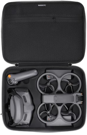 BeisDirect Tragetasche für DJI Avata 2 Drohnenkörper, DJI Goggles 3/2, RC Motion 3, DJI FPV Fernbedienung 3, stoßfeste Aufbewahrungstasche, Reisetasche aus hartem Material, Karabiner