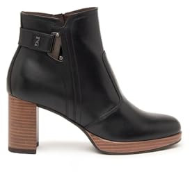 NeroGiardini I411220D Guanto Nero Tronchetti Eleganti per Donna in Pelle con Tacco Alto (Taglia 35)