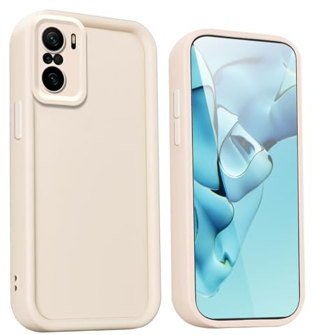 WBWONE Protective Case for Xiaomi Poco F3 / Mi 11i 5G - Premium Silicone Shockproof Cover with Elegant Design and Anti-Slip Grip - White
