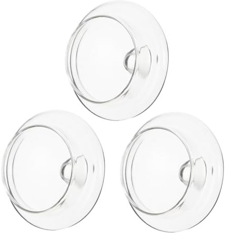 Cabilock Glass Teapot Lid 3 Piece Set Teapot Inserts Protective Covers for Home Tea Pot Easy to Carry