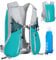 Sac à Dos de Course Ultraléger, Gilet Running avec Bouteille d'eau de 500 ML, Sac à Dos d'Hydratation, Réfléchissant Gilet Course a Pied Femme Homme pour Marathon, Cyclisme, Plein Air