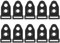 HUAANYA 10pcs Camping Zeltzubehör Zelt Nägel Stangen Stangen Füße Klemme Feld Accessorie Für Baldachin Tarps Markisen Sicherheitsschnallen Zeltstangen Füße Klemme